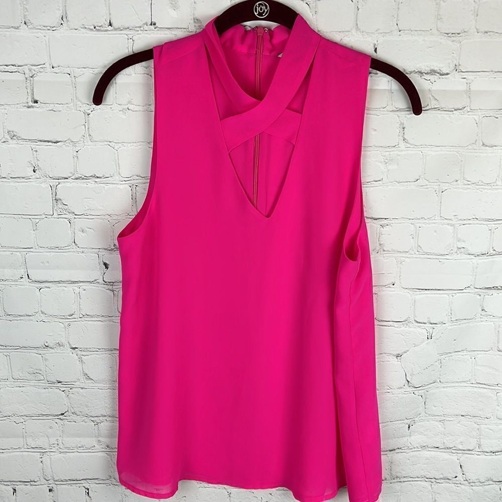 Naked Zebra Pink Cross Front Tank